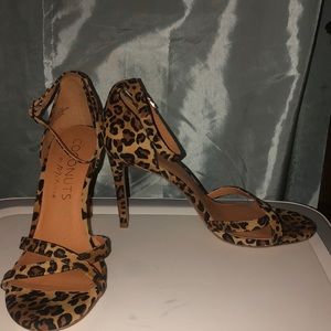 Coconuts animal print heels
